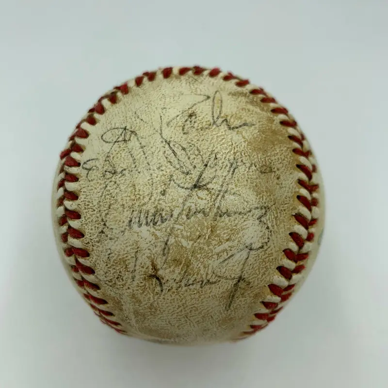 Cal Ripken Jr. Jim Palmer 1982 Baltimore Orioles Team Signed Baseball