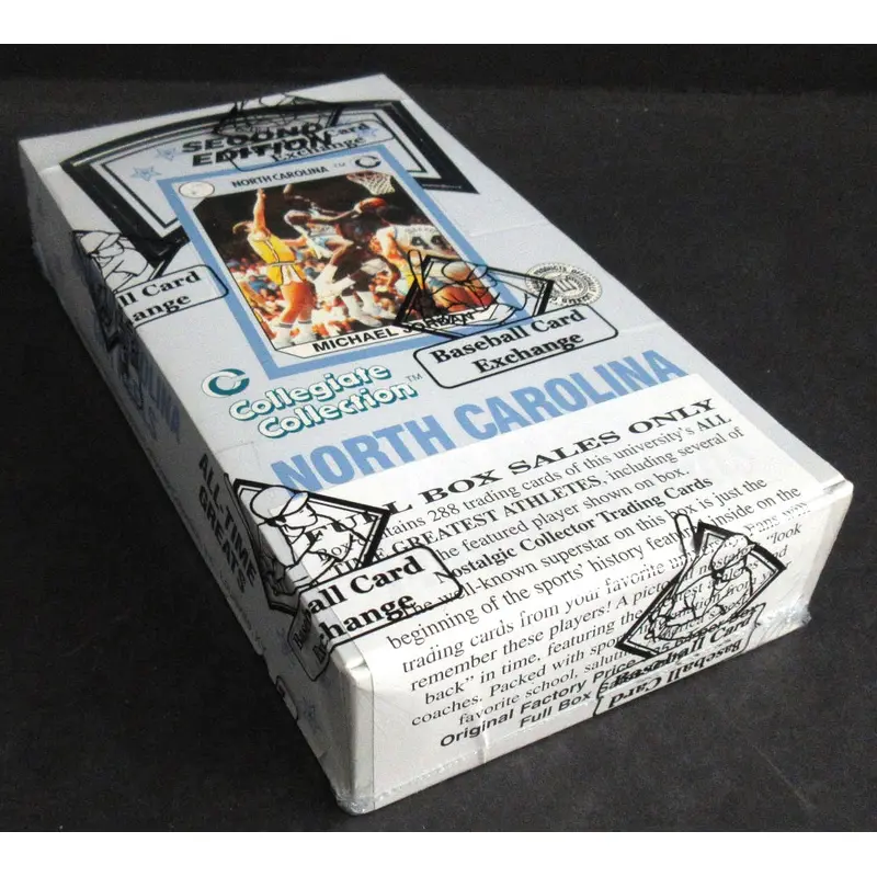 1990 Collegiate Collection North Carolina Second Edition Basketball Box (BBCE)