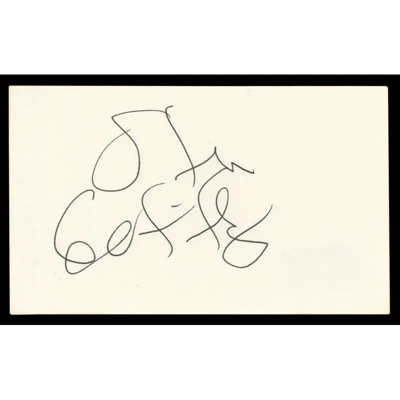 Steve Guttenberg Police Academy Authentic Signed 3x5 Index Card BAS #BL98470