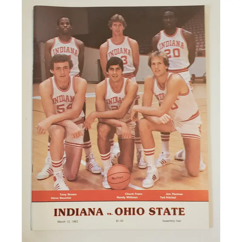1983 Indiana University vs. Ohio State Basketball Program