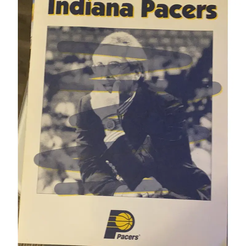 1991 Portland Trailblazers vs Indiana Pacers Pre Season Basketball Scorecard