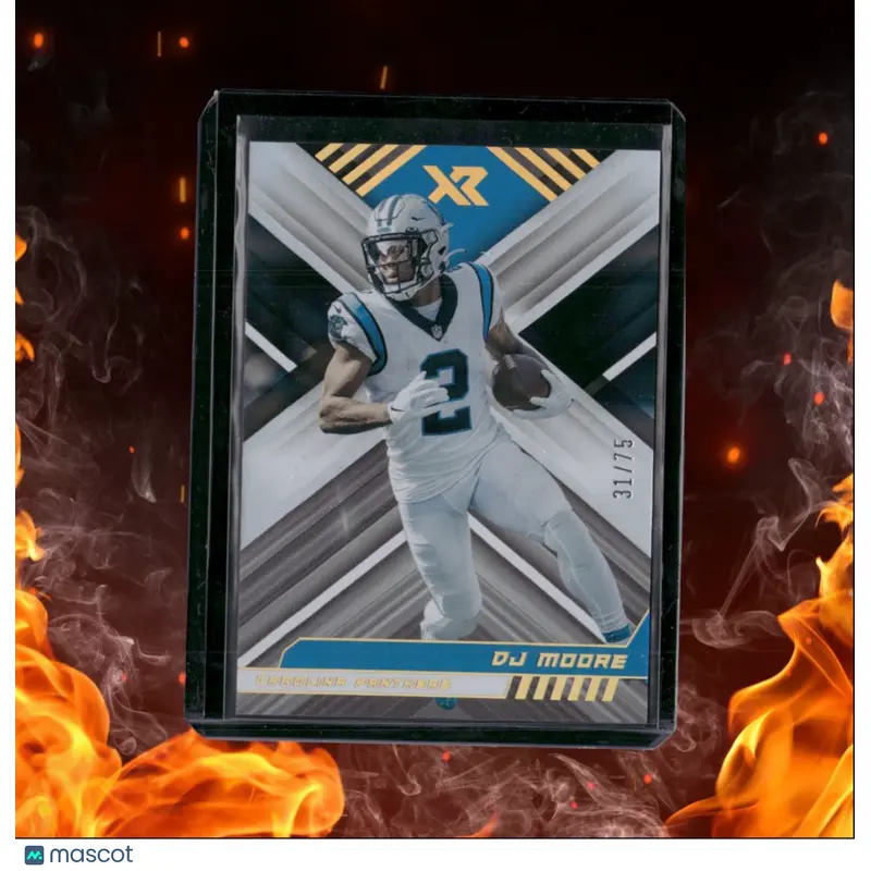 2022 Panini Xr DJ Moore Gold Holo 31/75 #70