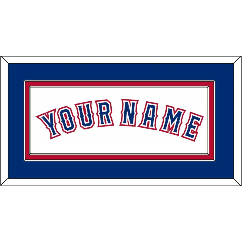 Texas Name - Home White (2016-2019) - Double Mat 3