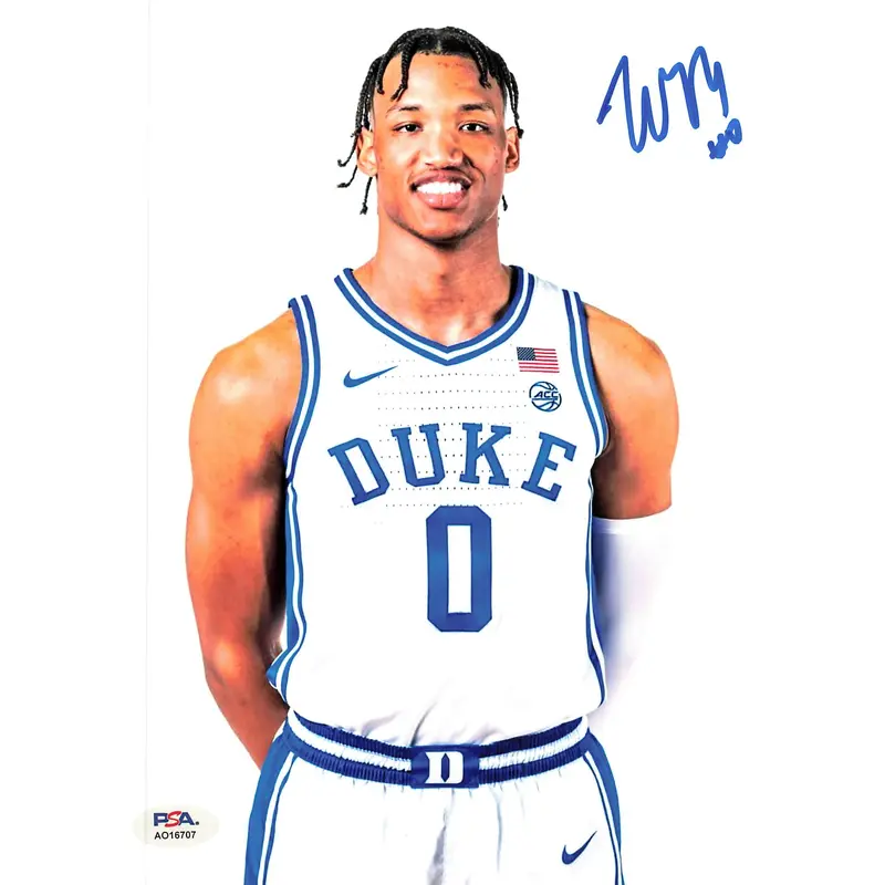 WENDELL MOORE signed 8x10 Photo PSA/DNA Duke Blue Devils Autographed
