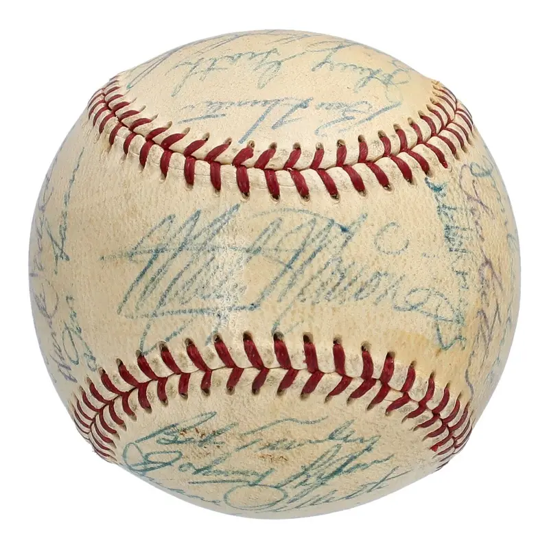 1953 St. Louis Browns Team Signed American League Baseball Beckett COA