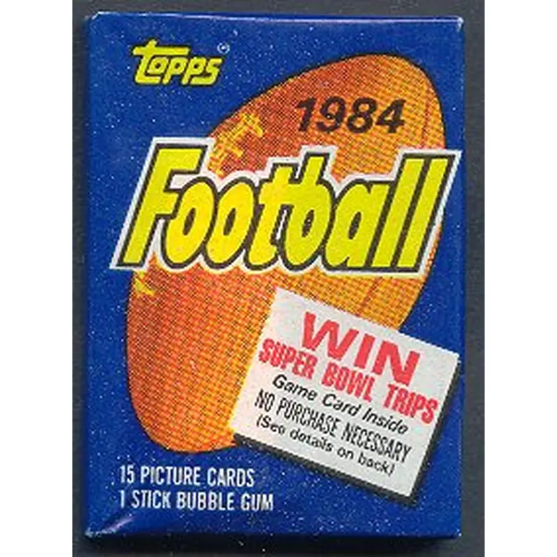 1984 Topps Football Unopened Wax Pack