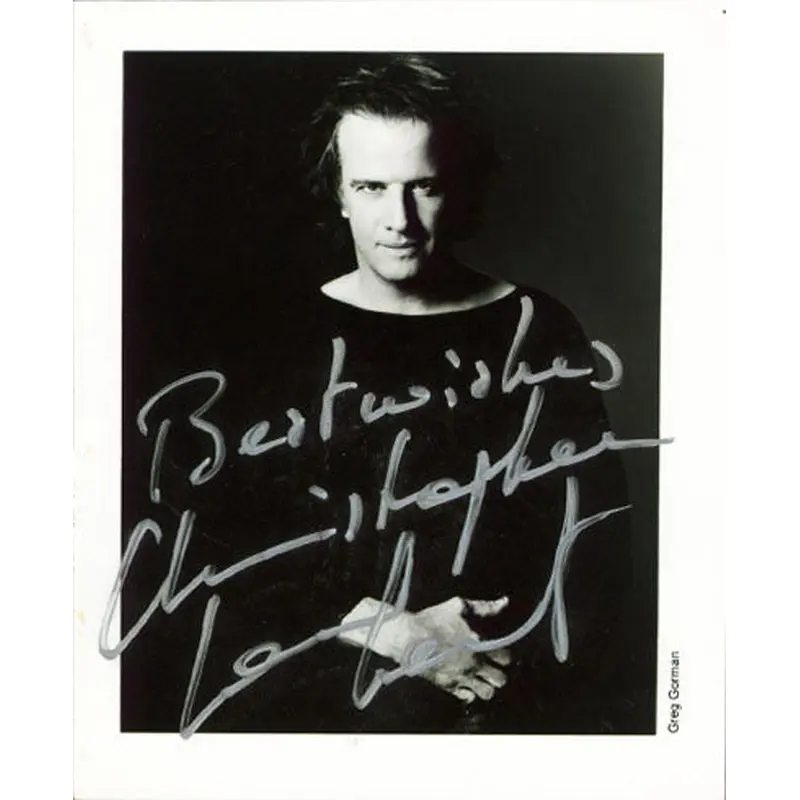 Christopher Lambert Highlander "Best Wishes" Signed 4x5.75 Photo BAS #BS29295