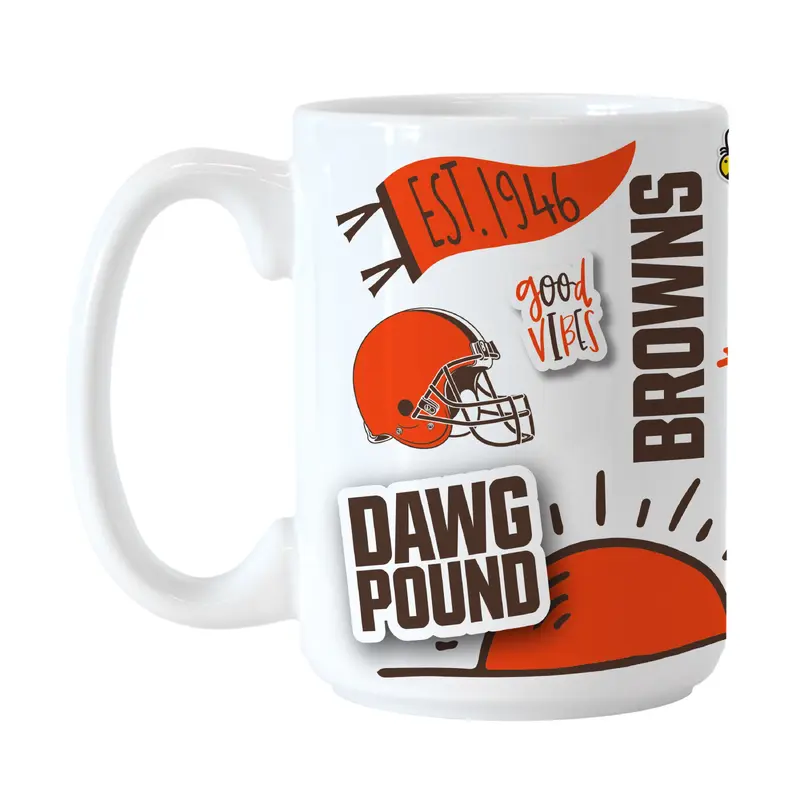 Cleveland Browns 15oz Native Sublimated Mug