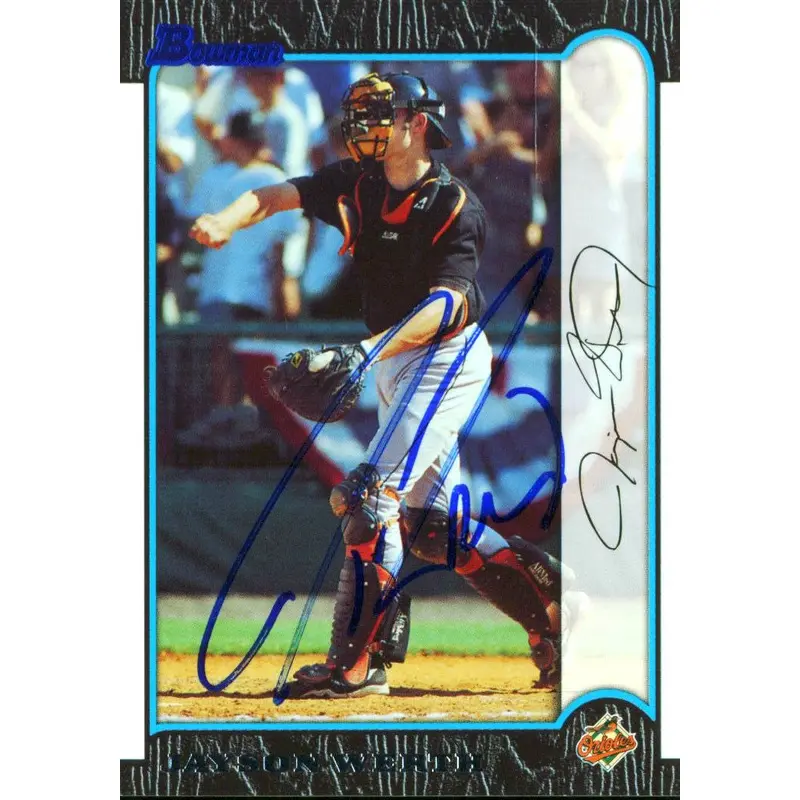 Orioles Jayson Werth Authentic Signed Card 1999 Bowman RC #332 w/ COA