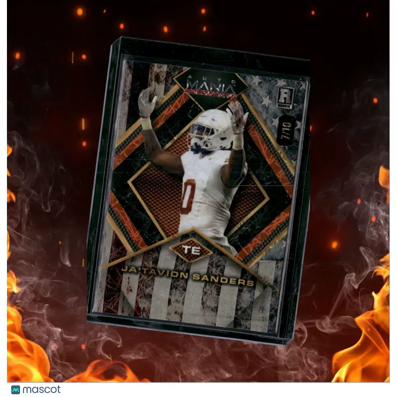 2024 Wild Card Auto Mania American FB Ja'Tavion Sanders Laser Holo-Lux Rookie