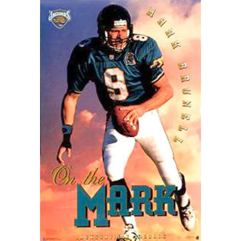 Mark Brunell "On the Mark" Jacksonville Jaguars NFL QB Action Poster - Costacos 1996