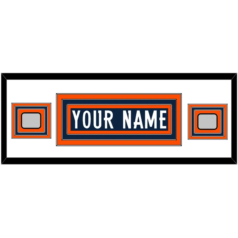 Denver Nameplate & 2 Super Bowl Jersey Patches - Home Blue (1997-2011) - Triple Mat 2