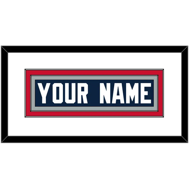 New England Nameplate - Home Blue - Double Mat 2