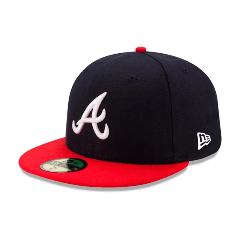 New Era - 59FIFTY Fitted Cap - On-Field - Atlanta Braves -Navy/Red