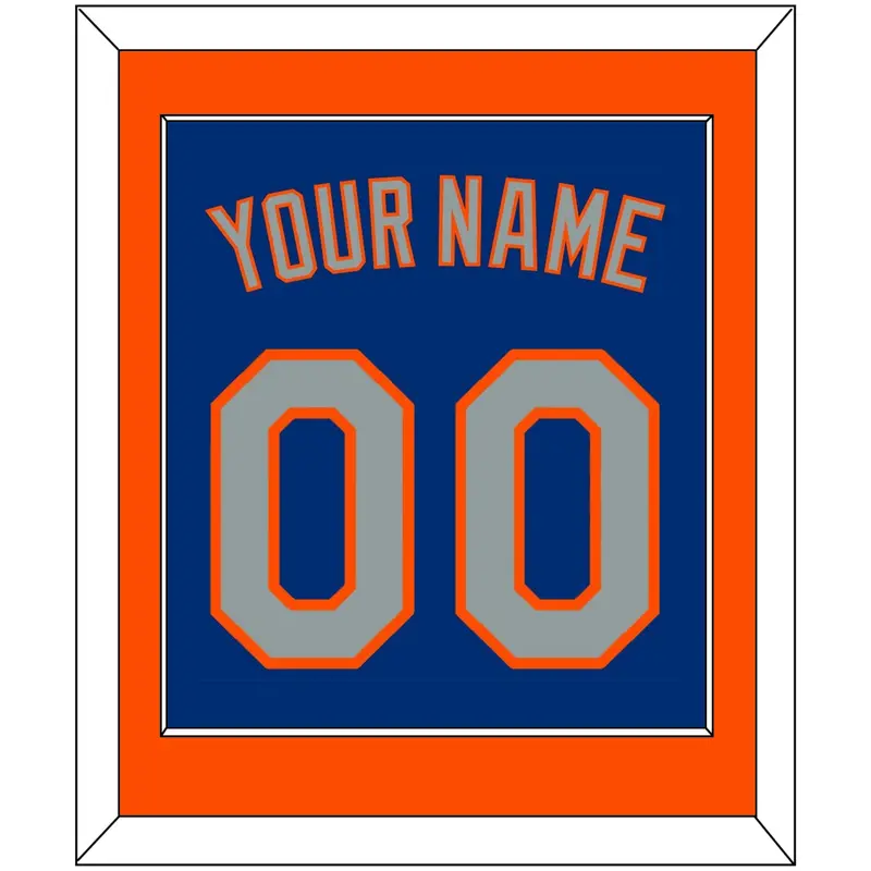 New York Name & Number - Alternate Road Blue - Single Mat 2