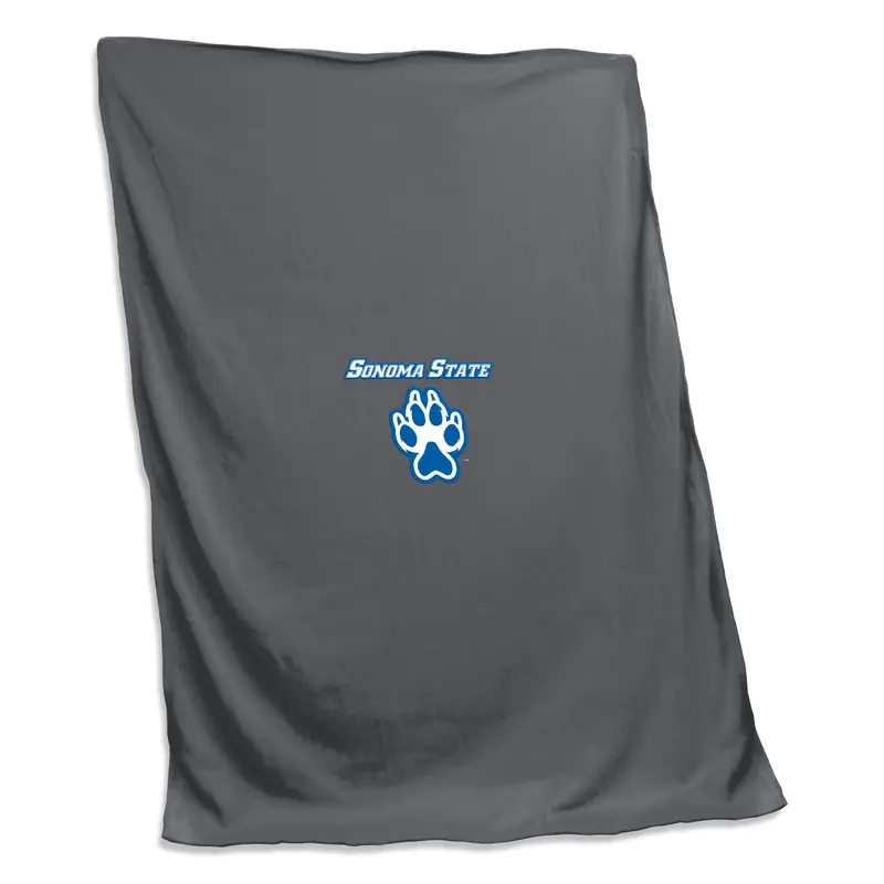 Sonoma State Charcoal Sweatshirt Blanket (Screened)