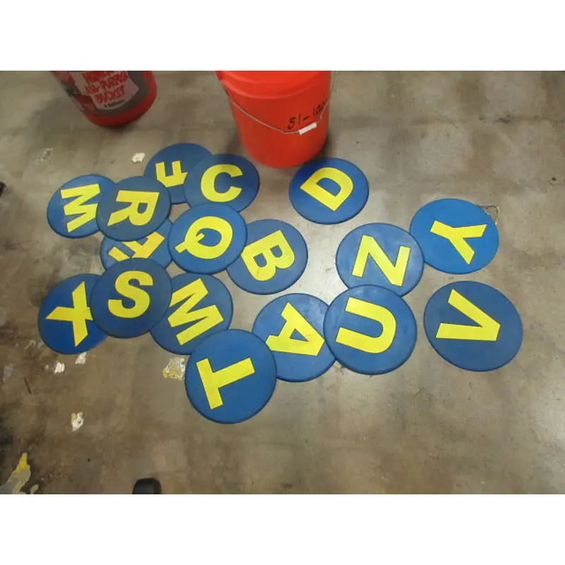 Used Poly Letter Markers - 1 Qty (assorted letters)