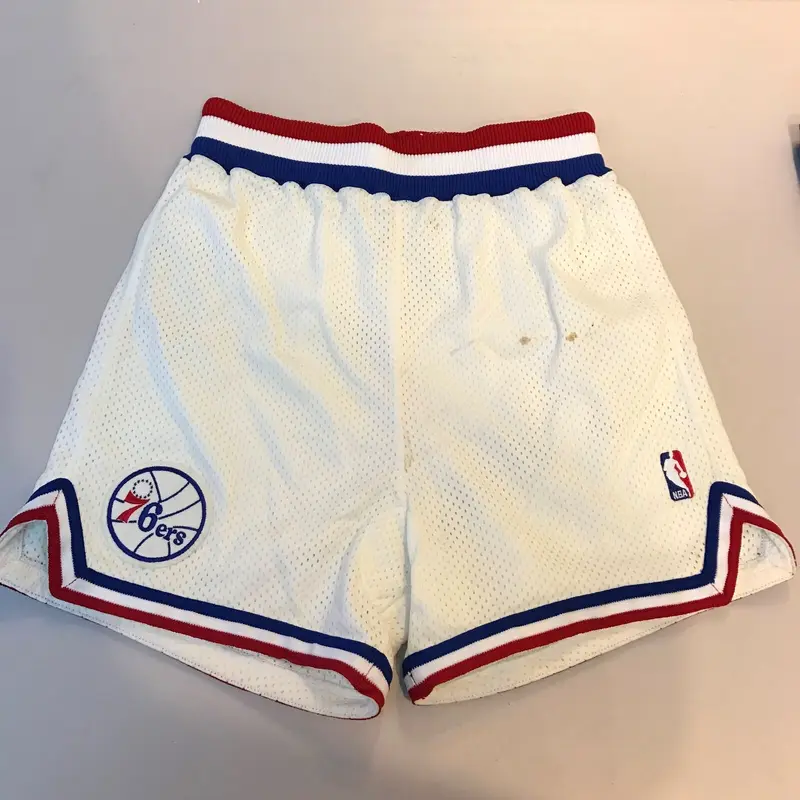 Vintage Philadelphia 76ers Game Used Basketball Shorts