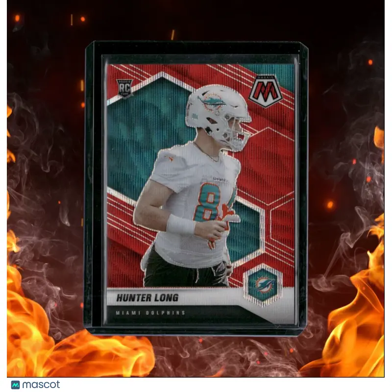 2021 Panini Mosaic Hunter Long Red Wave Prizm Rookie 9/9 #384