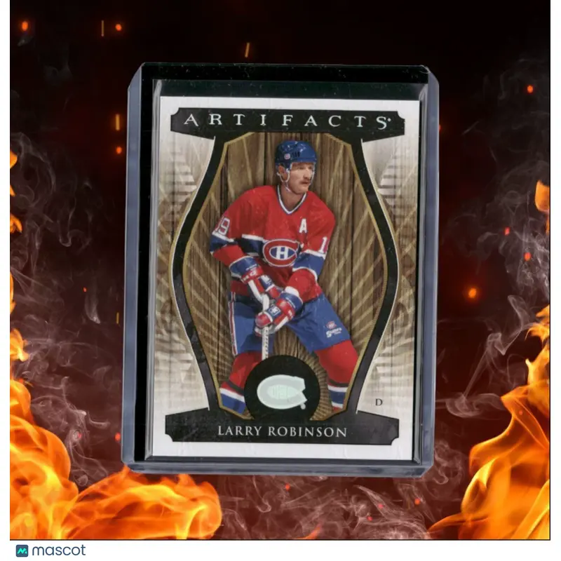 2023-24 Upper Deck Artifacts Larry Robinson Wood SP Auto #168