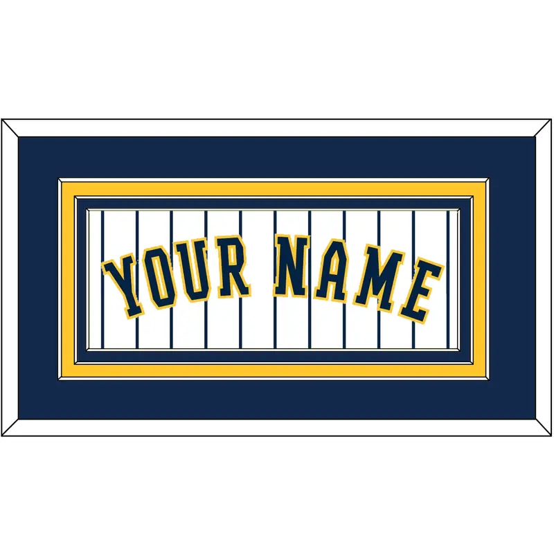 Milwaukee Name - Alternate Pinstripes - Triple Mat 2