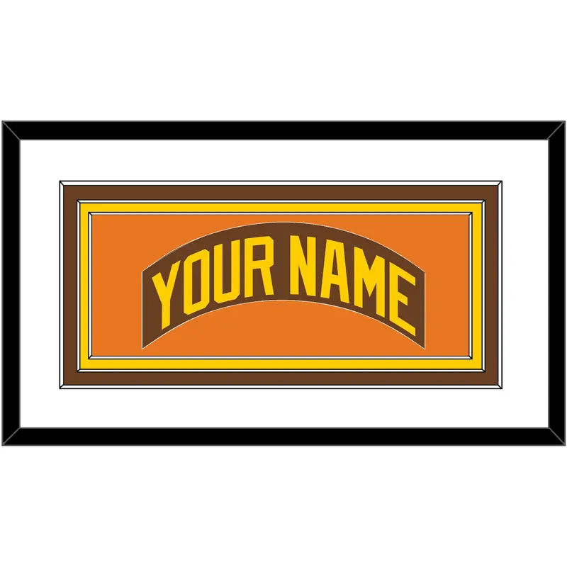 San Diego Nameplate - Road Brown (1980-1984) - Triple Mat 2