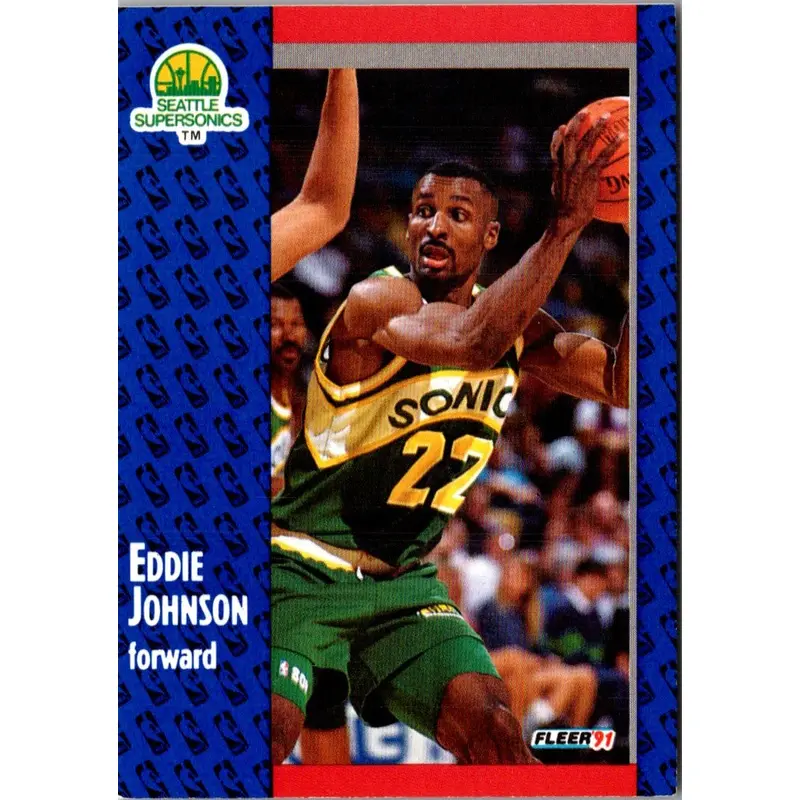 1991 Fleer Eddie Johnson #190