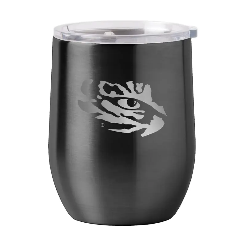 LSU 16oz Stainless Curved Beverage