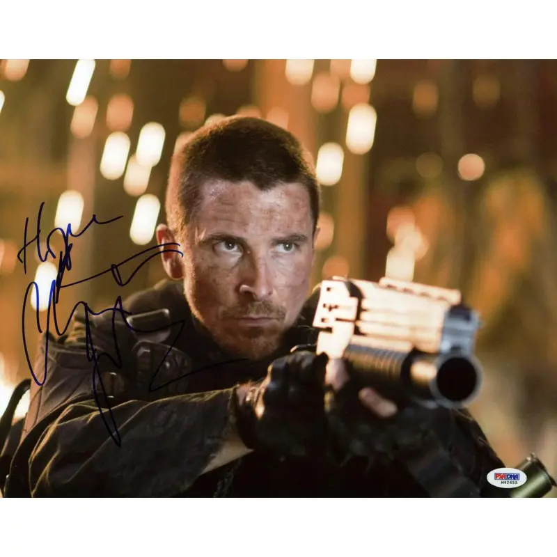 Christian Bale Terminator Salvation Signed Authentic 11X14 Photo PSA/DNA #M42655