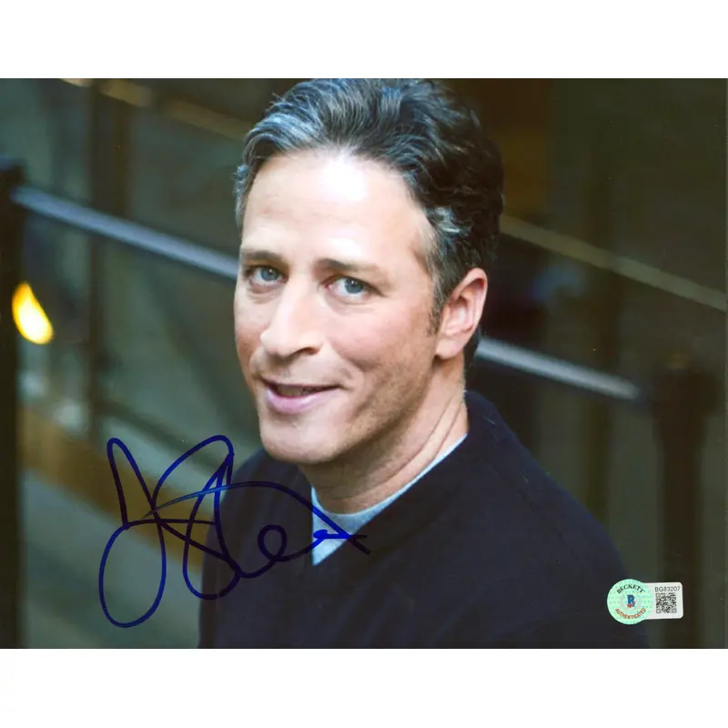 John Stewart The Daily Show Authentic Signed 8x10 Photo Autographed BAS #BG83207