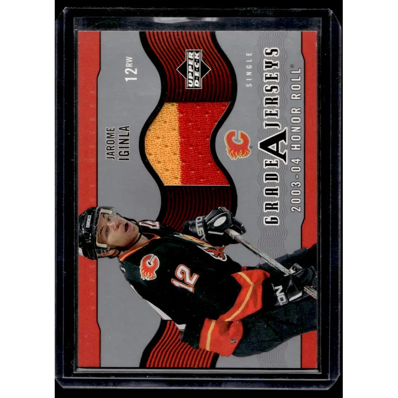 2003-04 Upper Deck Honor Roll - Grade A Jerseys - Jarome Iginla #GA-JI