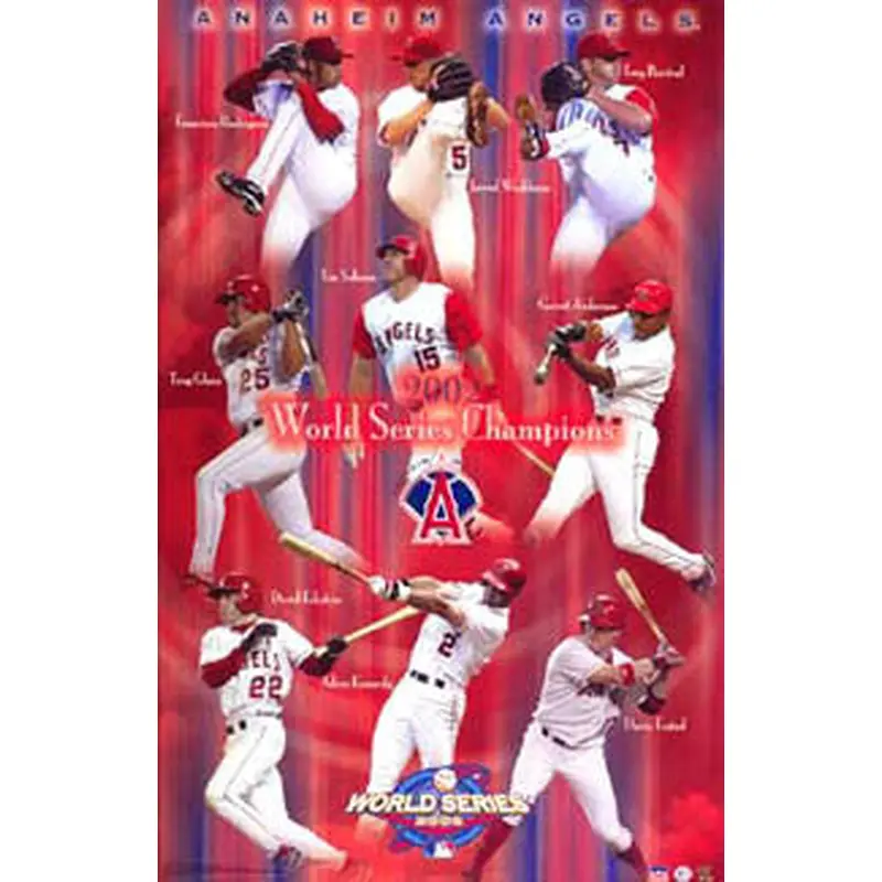 Anaheim Angels 2002 World Series Champions Commemorative Poster - Starline Inc.