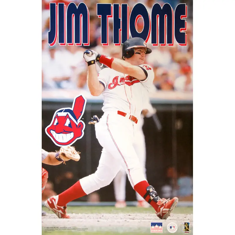 Jim Thome "Slam!" Cleveland Indians MLB Baseball Action Poster - Starline 1998