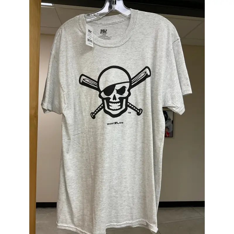 MV Sport Skull & Crossbats  Marble Heather T-Shirt