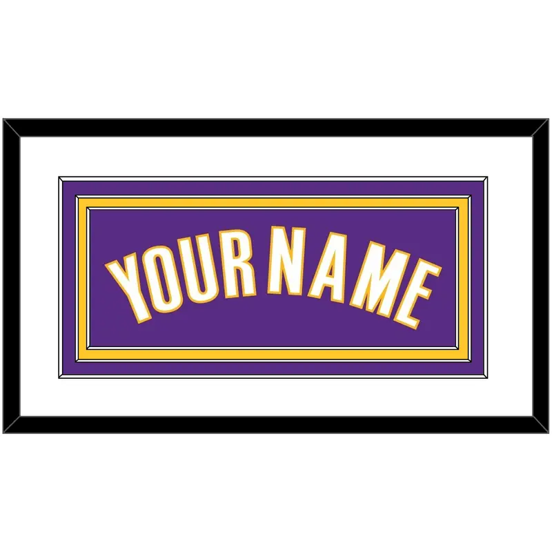 Los Angeles Name - Road Purple (1999-2004) - Triple Mat 1