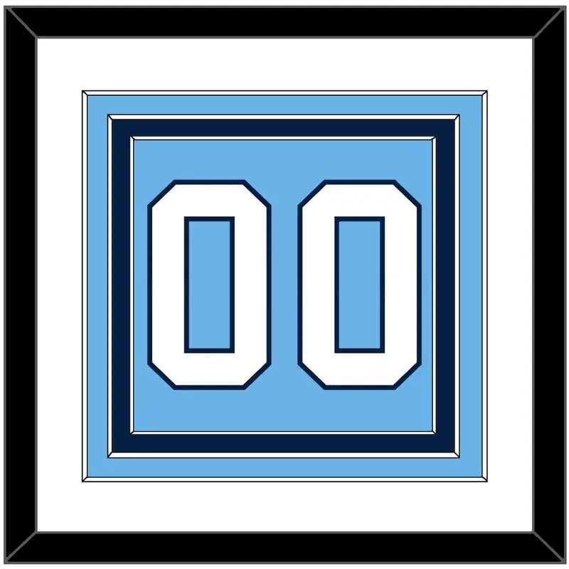 Pittsburgh Number (Back) - 2008 Winter Classic Powder Blue - Triple Mat 1