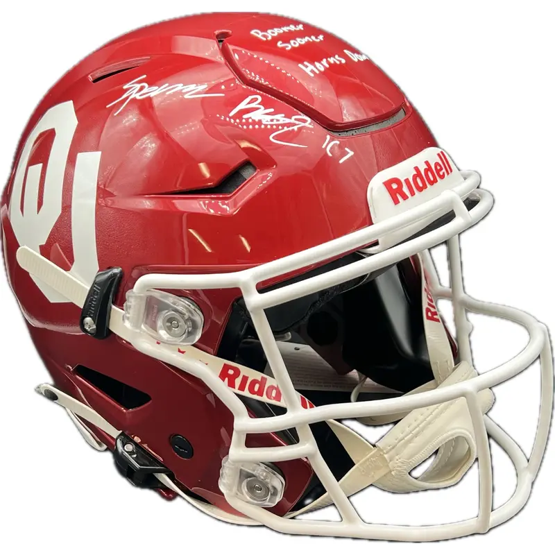 Spencer Rattler Signed Full Size Riddell Helmet PSA/DNA Oklahoma Sooners Autographed