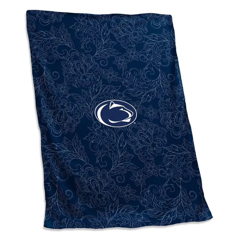 Penn State Mont Alto Navy Paisley Sweatshirt Blanket (Screened)