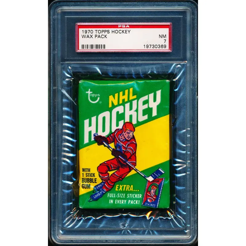 1970/71 Topps Hockey Unopened Wax Pack PSA 7