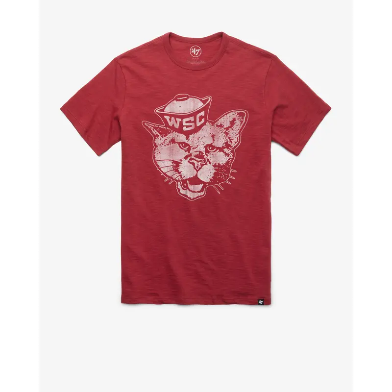 WASHINGTON STATE COUGARS VINTAGE GRIT '47 SCRUM TEE