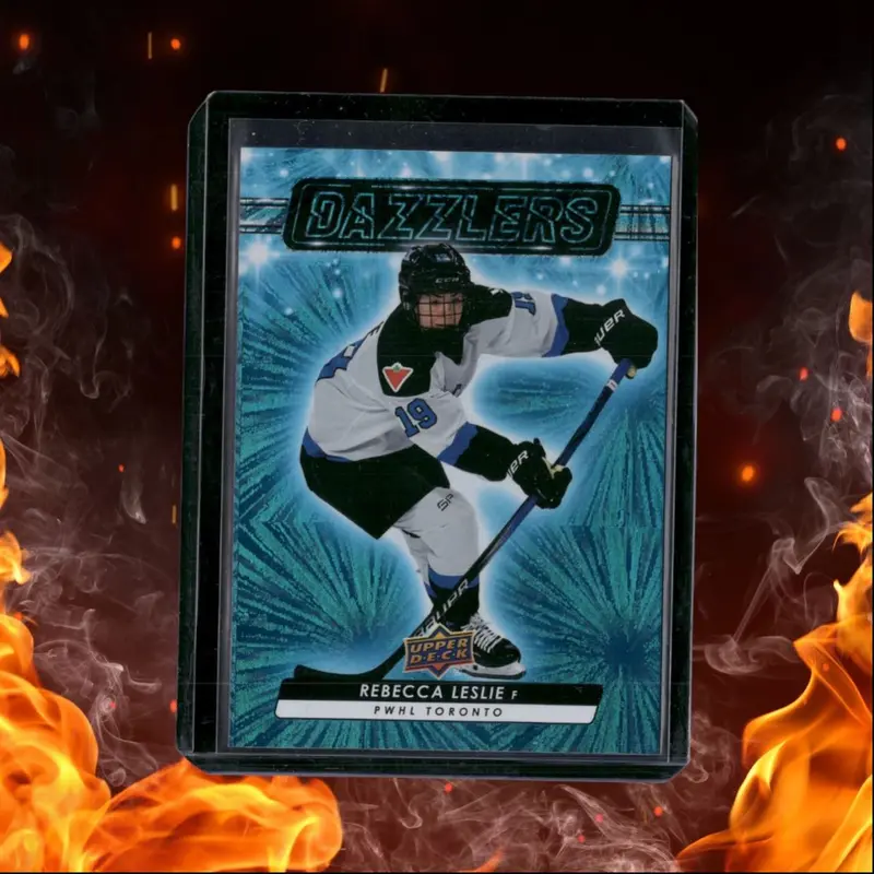 2024-25 Upper Deck PWHL Rebecca Leslie Dazzlers Blue #DZ-12