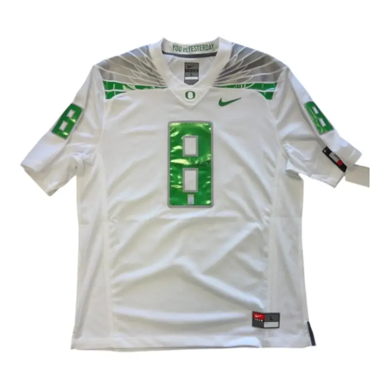 Marcus Mariota Autographed Oregon Ducks (White #8) Nike Jersey - MM