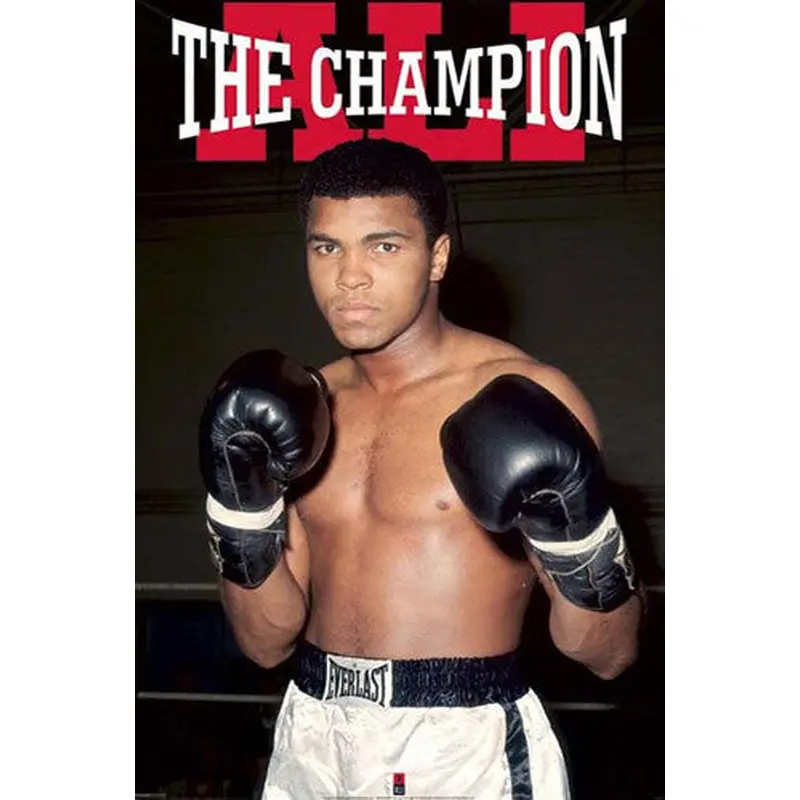 Muhammad Ali "The Champion" Boxing Poster - Pyramid international