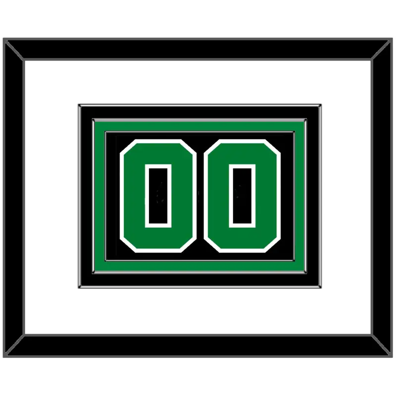 Boston Number - Black Statement - Triple Mat 1