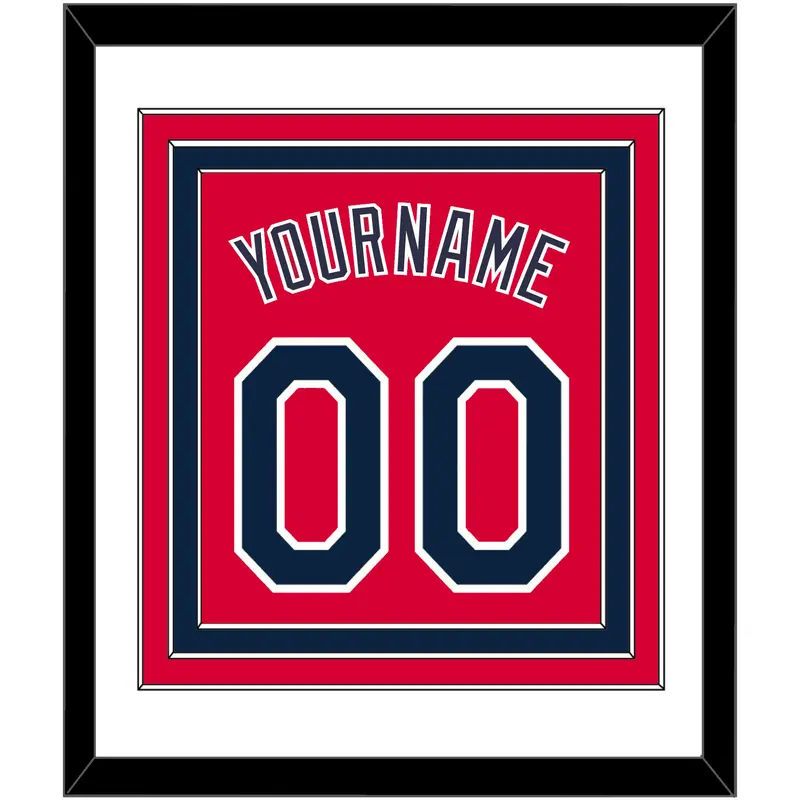 Cleveland Name & Number - Alternate Red (2019-2021) - Triple Mat 1