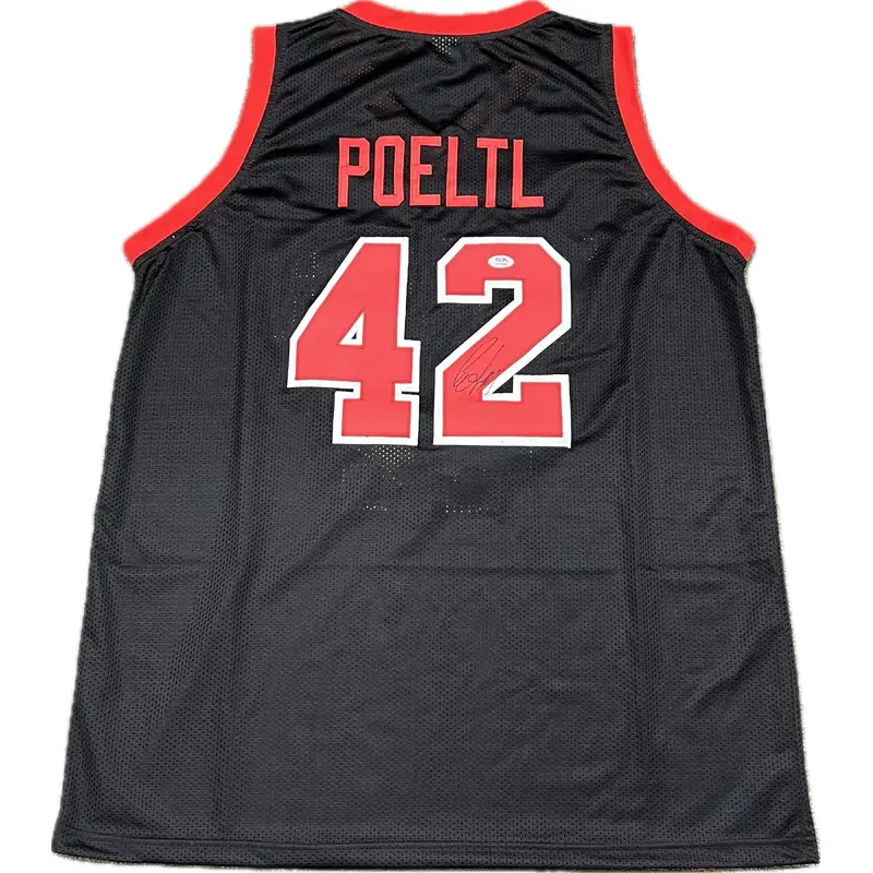 Jakob Poeltl signed jersey PSA/DNA Utah Utes Autographed
