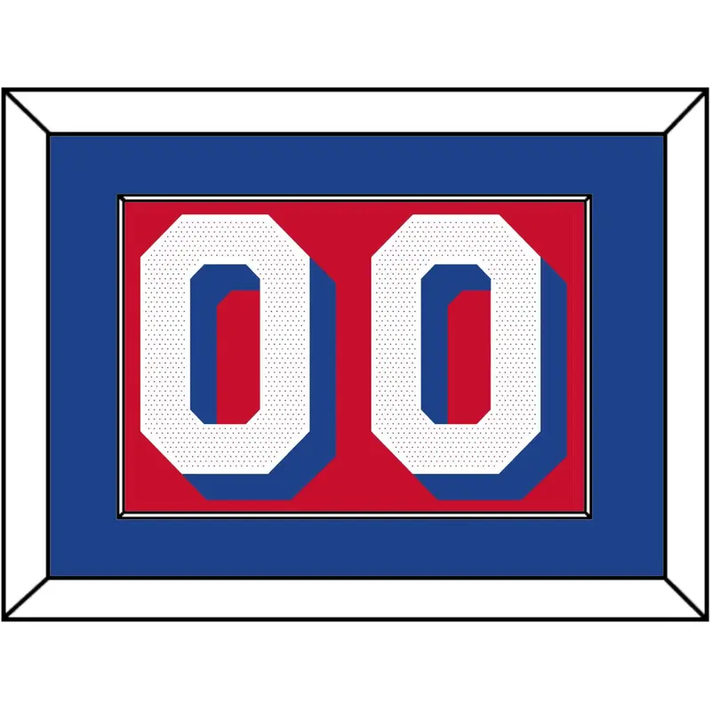 Philadelphia Number - Red Statement - Single Mat 2