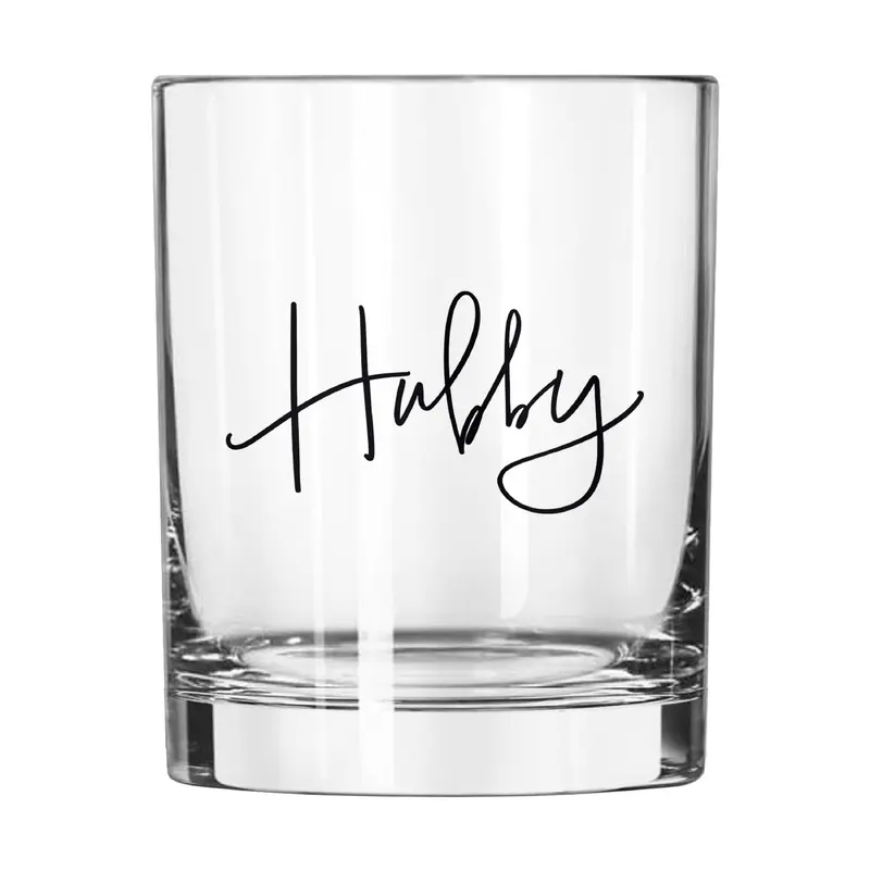 Wedding Collection Hubby 14oz Rocks Glass