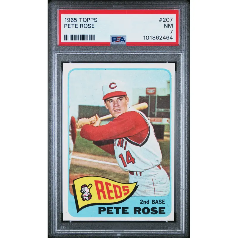 Pete Rose 1965 Topps #207 PSA 7 Near Mint