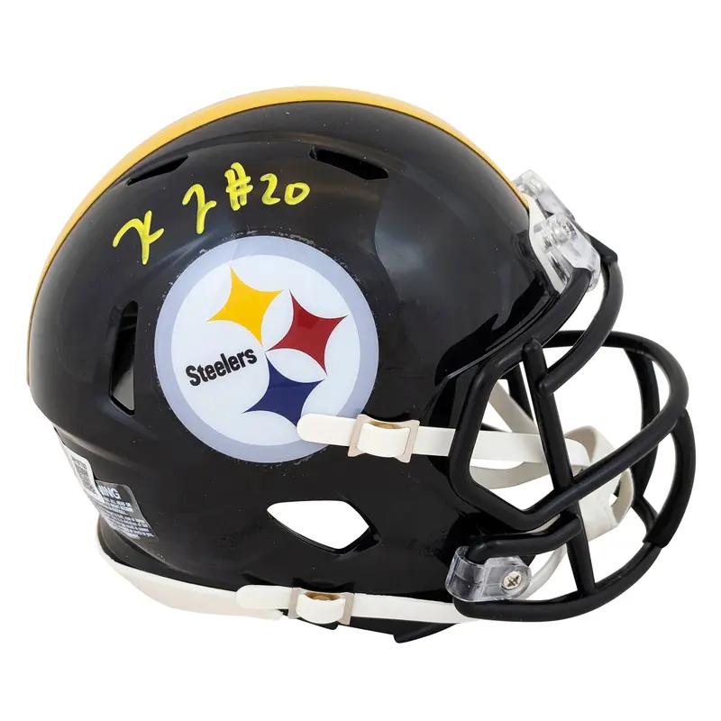 Steelers Kaleb Johnson Authentic Signed Speed Mini Helmet BAS Witnessed